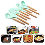 11 Piece Set Silicone Kitchen Shovel Soup Spoon Tool