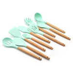 11 Piece Set Silicone Kitchen Shovel Soup Spoon Tool