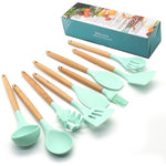 11 Piece Set Silicone Kitchen Shovel Soup Spoon Tool