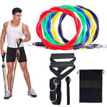 11 Piece Set Heavy Workout Exercise Yoga Resistance Bands