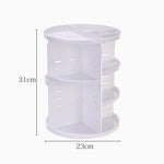 360 Degree Plastic Rotating Make Up Organizer