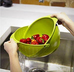 Plastic Basket Bowl Clean Rice Vegetables Wash