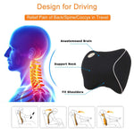 Comfort Car Lumbar Support and Headrest Neck Pillow Kit