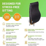 Ergonomic Back Support Memory Foam Backrest Lumbar Cushion