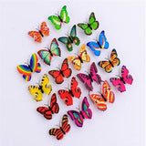 10 Pcs Wall Stickers Butterfly LED Lights Home Decor