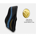 Ergonomic Back Support Memory Foam Backrest Lumbar Cushion