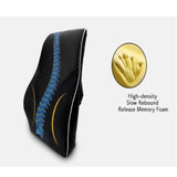 Ergonomic Back Support Memory Foam Backrest Lumbar Cushion