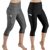 3/4 Yoga Women Sport Leggings Pants