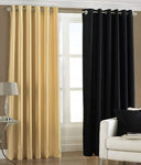 Two Piece Curtain Set  with Polyester Material