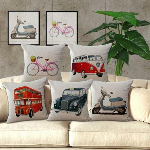 5 Pcs Set of Heavy Jute Cushion Covers