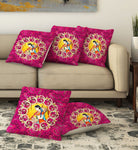 5 Pcs Set of Heavy Jute Cushion Covers