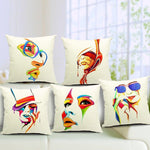 5 Pcs Set of Heavy Jute Cushion Covers