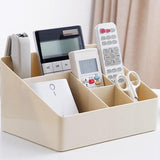 6 Grids Desktop Pen Holder Makeup Brush Stand Box