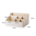 6 Grids Desktop Pen Holder Makeup Brush Stand Box