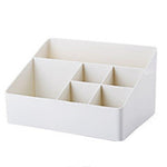 6 Grids Desktop Pen Holder Makeup Brush Stand Box