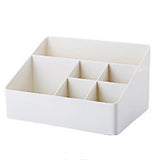 6 Grids Desktop Pen Holder Makeup Brush Stand Box