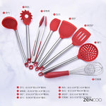 Non-Stick Silicone Cooking Tools With Vacuum Steel