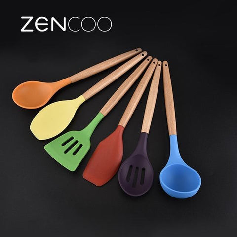 Heat Resistant Silicone Cooking Utensil Set