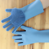 Silicone Scrubber Rubber Cleaning Gloves