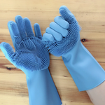 Silicone Scrubber Rubber Cleaning Gloves