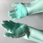 Silicone Scrubber Rubber Cleaning Gloves