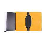 Metal Card Holder PU Leather Anti-theft Men Wallet