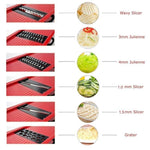 Vegetable Cutter With Steel Blade Slicer Grater