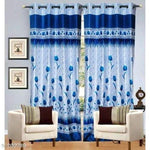 Two Piece Printed Curtain Set with Polyester Material