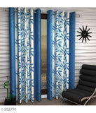 Two Piece Printed Curtain Set with Polyester Material